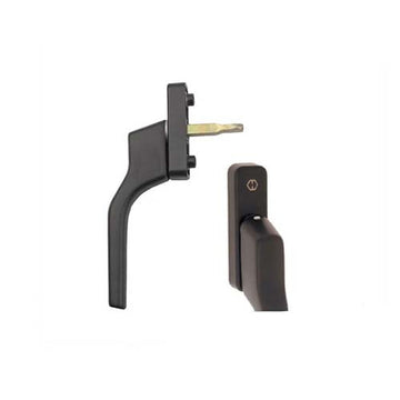 Hoppe French Casement Handle - 38mm Shaft, Metallic Brown Matte Finish